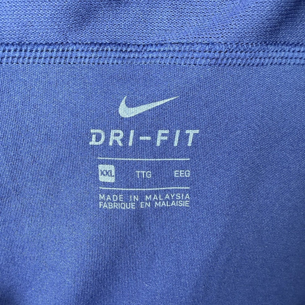 Nike Shorts Women's Size 2XL Dri-Fit Running Shorts Black Blue Activewear - Picture 4 of 11